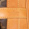 Shopping bag Louis Vuitton petit Noé modello grande in tela monogram marrone e pelle naturale - Detail D3 thumbnail