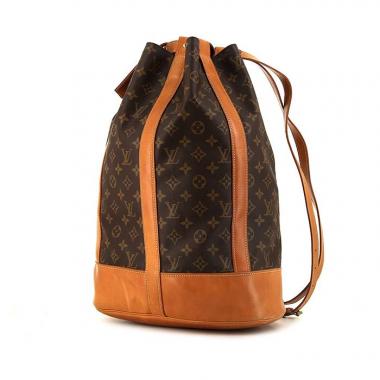 Mochila Louis Vuitton Randonnée en lona Monogram marrón y cuero natural