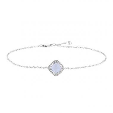 Fred Pain de Sucre bracelet in white gold,  diamonds and chalcedony Fred Pain de Sucre bracelet in white gold,  diamonds and chalcedony