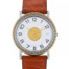 Hermes Sellier - wristwatch watch in stainless steel and gold plated Circa  2000 - 00pp thumbnail