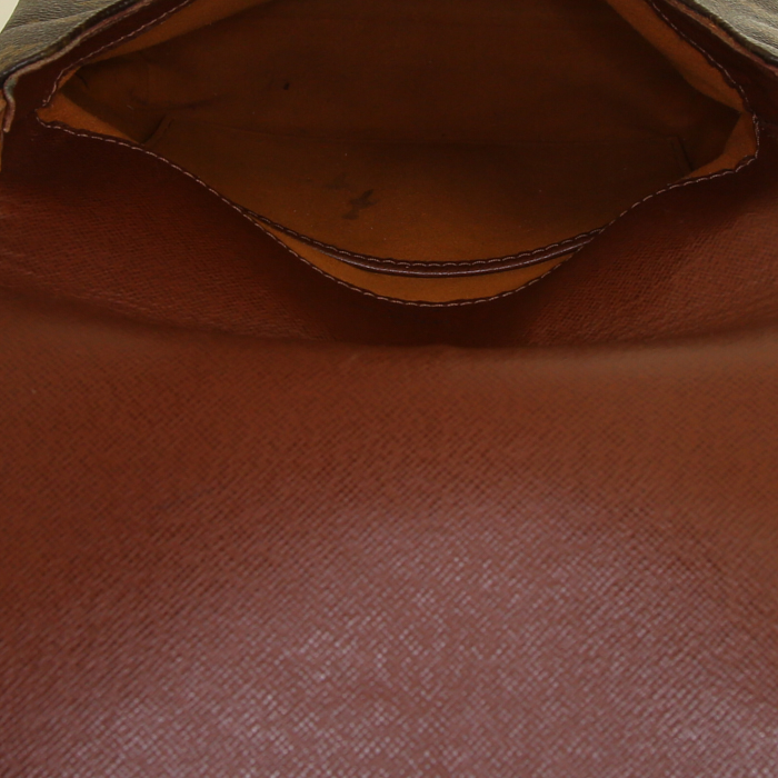 Louis Vuitton Musette Salsa small model shoulder bag in brown monogram canvas and natural leather - Detail D2