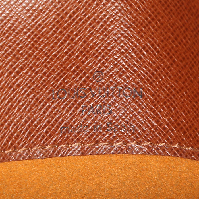 Borsa a tracolla Louis Vuitton Musette Salsa modello piccolo in tela monogram marrone e pelle naturale - Detail D3