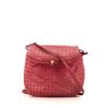 Bottega Veneta bag in pink braided leather - 360 thumbnail