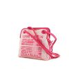 Borsa Louis Vuitton Editions Limitées in tela beige e rosa con motivo e pelle rosa - 00pp thumbnail