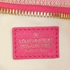 Borsa Louis Vuitton Editions Limitées in tela beige e rosa con motivo e pelle rosa - Detail D3 thumbnail