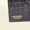 Billetera Hermès en cocodrilo negro - Detail D3 thumbnail