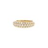 Cartier Mimi 1990's ring in yellow gold and diamonds - 00pp thumbnail