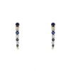 Vintage pendants earrings in yellow gold,  diamonds and sapphires - 00pp thumbnail
