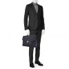 Hermès Sac à dépêches briefcase in indigo blue epsom leather - Detail D1 thumbnail