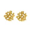 Vintage 1970's earrings in yellow gold - 00pp thumbnail