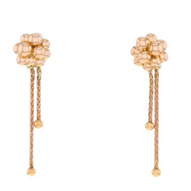 Pendientes colgantes Boucheron Grains de Mure en oro rosa