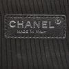 Borsa a tracolla Chanel Mini Boy modello piccolo in pelle verniciata e foderata blu - Detail D4 thumbnail