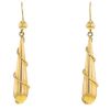 Layered dome-shaped Vintage earrings in 14 carats yellow gold - 00pp thumbnail