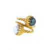 Tiffany & Co Jean Schlumberger 1970's ring in yellow gold,  black pearl and white pearl - 00pp thumbnail