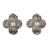 Tiffany & Co earrings for non pierced ears in silver and pearls - 00pp thumbnail