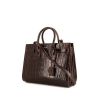Saint Laurent Sac de jour small model handbag in brown leather - 00pp thumbnail