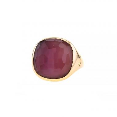 Bague Pomellato Joyce en or rose et quartz rose