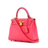Hermes Kelly 25 cm bag in azalea pink Swift leather - 00pp thumbnail