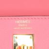 Hermes Kelly 25 cm bag in azalea pink Swift leather - Detail D4 thumbnail