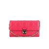 Dior Cannage wallet in pink quilted leather - 360 thumbnail