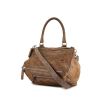 Givenchy Pandora medium model shoulder bag in taupe burnished style leather - 00pp thumbnail