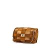 Chanel 2.55 bag worn on the shoulder or carried in the hand in brown and beige suede - 00pp thumbnail