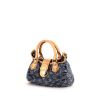 Louis Vuitton Pleaty small model handbag in blue monogram denim canvas and natural leather - 00pp thumbnail