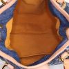 Louis Vuitton Pleaty small model handbag in blue monogram denim canvas and natural leather - Detail D2 thumbnail