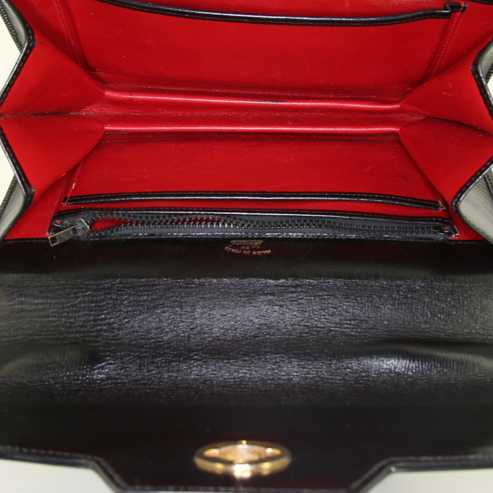 Borsa Gucci Gucci Vintage in pelle nera - Detail D2