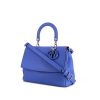 Dior Be Dior large model shoulder bag in blue grained leather - 00pp thumbnail