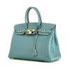 Hermes Birkin 35 cm handbag in blue jean epsom leather - 00pp thumbnail