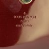 Pochette Louis Vuitton Sobe in pelle verniciata bordeaux - Detail D3 thumbnail