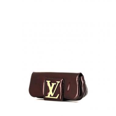 Pochette Louis Vuitton Sobe in pelle verniciata bordeaux