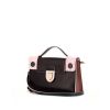 Dior Diorever shoulder bag in black and pink leather - 00pp thumbnail