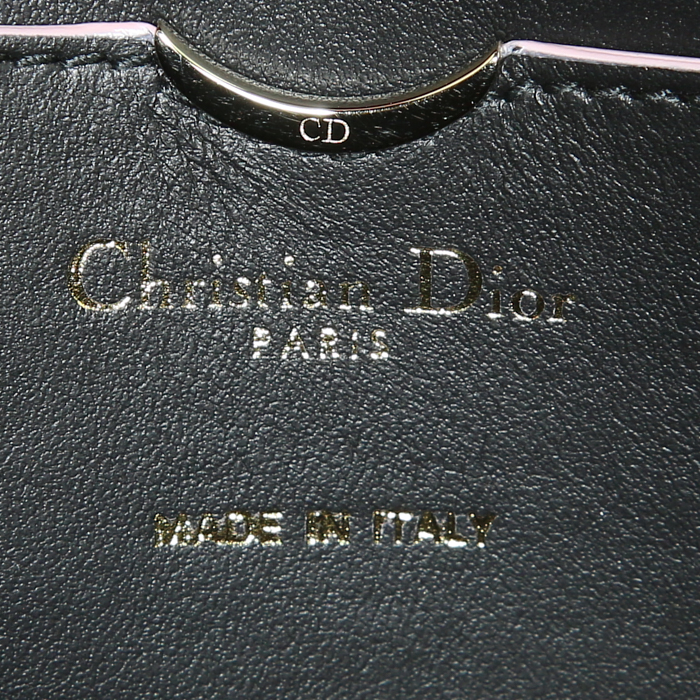 Borsa a tracolla Dior Diorever in pelle nera e rosa - Detail D4