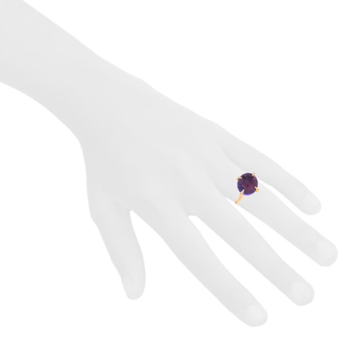 Bague Pomellato Veleno en or rose et améthyste - Detail D1