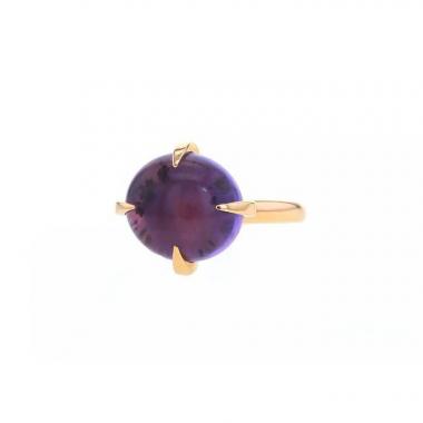 Pomellato Veleno ring in pink gold and amethyst
