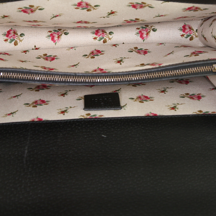 Sac Gucci Dionysus en cuir noir - Detail D3