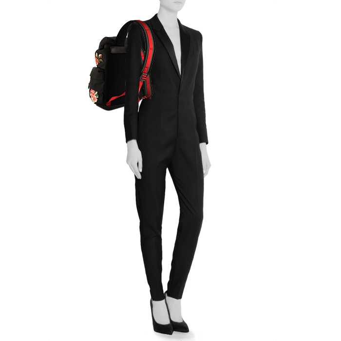 Gucci Techpack bag in black canvas - Detail D1