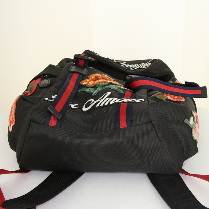 Gucci Techpack bag in black canvas - Detail D4