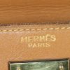 Hermes Kelly 28 cm bag worn on the shoulder or carried in the hand in gold Chamonix  leather - Detail D4 thumbnail
