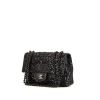 Bolso Chanel en cuero negro y lentejuelas negras - 00pp thumbnail