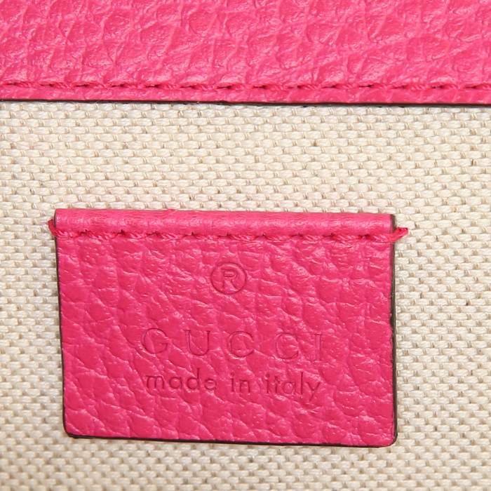 Bolso Gucci Dionysus en cuero rosa - Detail D4