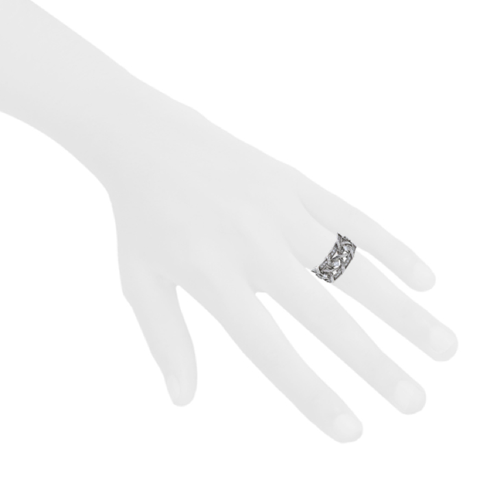 Bague Dior My Dior en or blanc et diamants - Detail D1