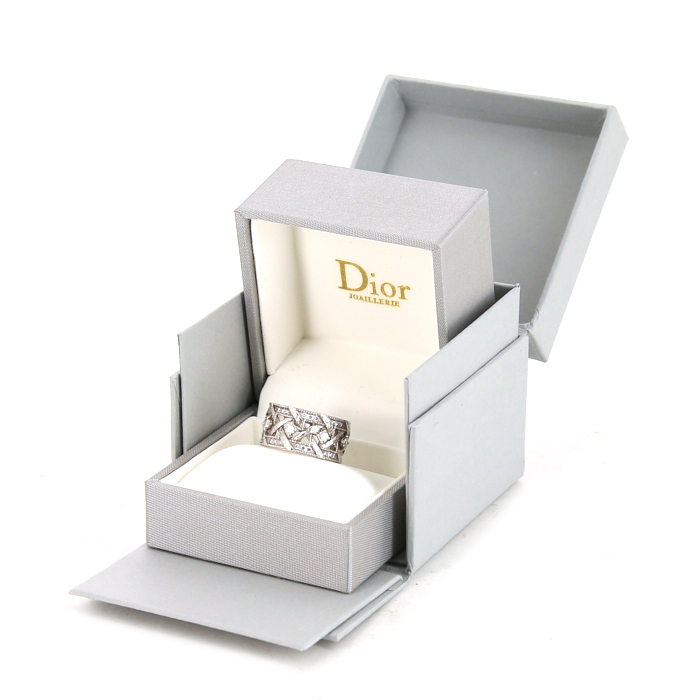 Bague Dior My Dior en or blanc et diamants - Detail D2