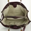 Gucci Bamboo handbag in burgundy grained leather - Detail D3 thumbnail