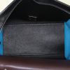 Celine Trapeze medium model handbag in purple and black leather and blue suede - Detail D3 thumbnail