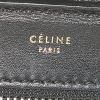 Celine Trapeze medium model handbag in purple and black leather and blue suede - Detail D4 thumbnail