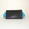 Celine Trapeze medium model handbag in purple and black leather and blue suede - Detail D5 thumbnail