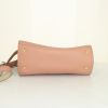 Salvatore Ferragamo shoulder bag in powder pink grained leather and gold leather - Detail D5 thumbnail